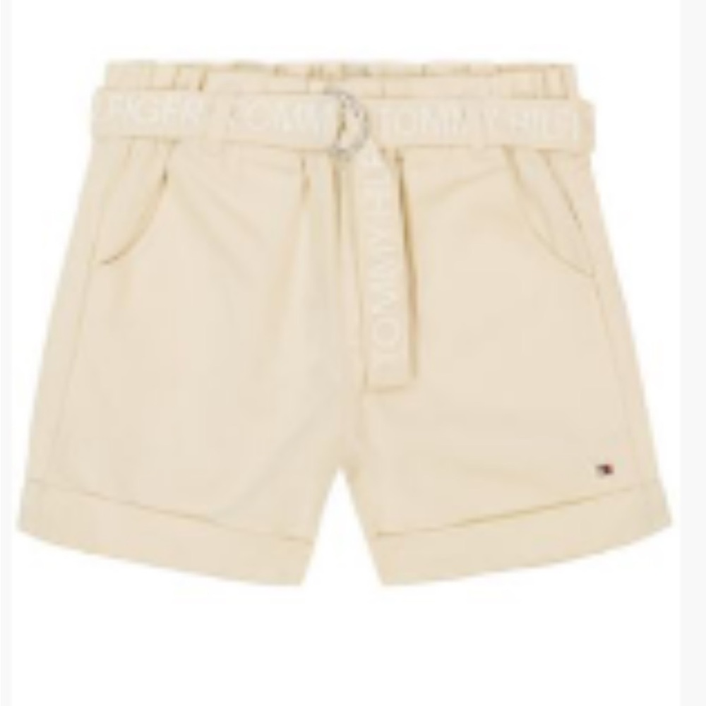 Tommy Hilfiger
Little Girls Logo Belt Paper Bag Waist Twill Shorts
